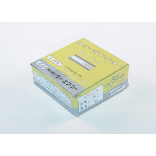 K.F.C. Hawk Head-in Anchor HI Type Stainless Steel SUS HI-6 100 Pieces