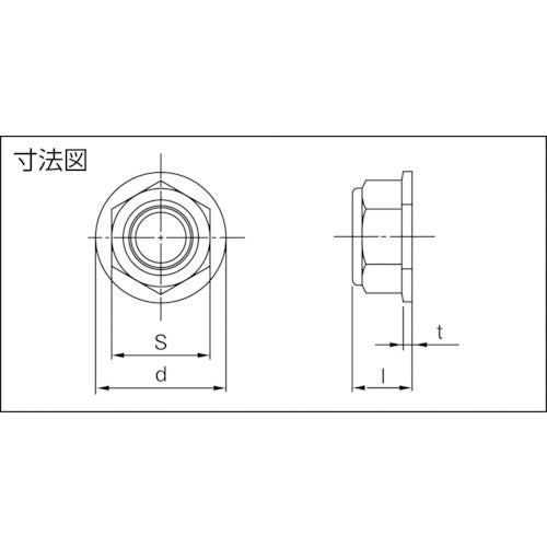 케이·에프·시 와셔 부착 K너트(스테인리스) SUS ZKN-16 1 상자