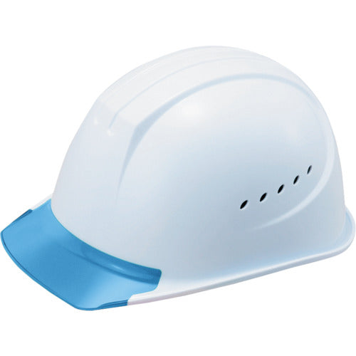 타니자와 에어라이트+차열 헬멧(PC제・차열 화이트/투명 히사시 블루) ST#1610-JZV(EPA) 1610-JZV-V5-SPW5 1개