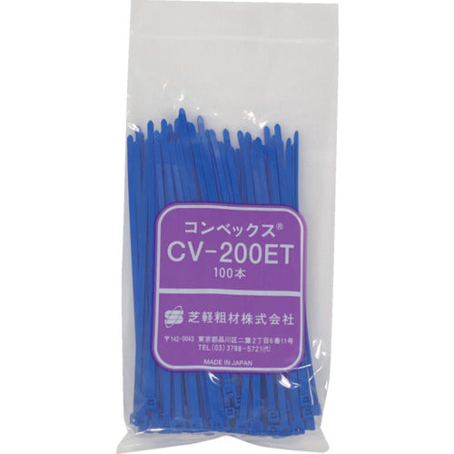 컨벡스 결속 밴드 불소 수지 CV-200ET 블루 100개들이 CV-200ET-B(100P) 1봉