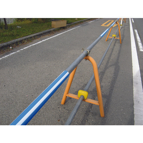 악어 표시 단관 안전 표시 커버 「눈에 띄자」 블루/흰색 길이 900 mm 000171 1개