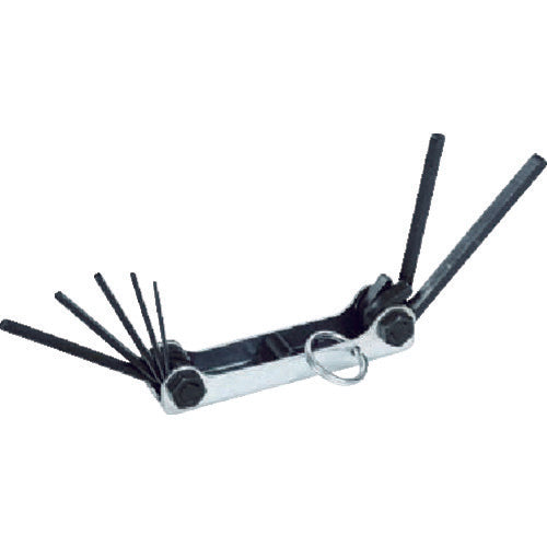 WILLIAMS Hexagonal Wrench, High-altitude Folding Wrench Set, 7-piece Set, MWS-47-TH 1 S