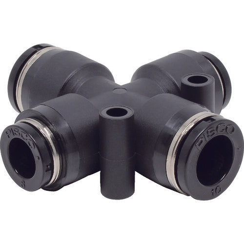 PISCO チューブフィッティング クロスB 10×8 PZB10-8 1 個