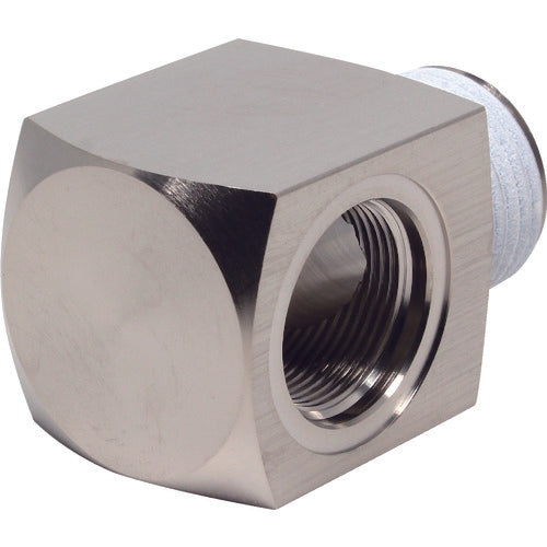 PISCO メインブロック エア供給ポート エルボB 接続口径R1/2 組立ねじサイズM18×1 MLB1804 1 個