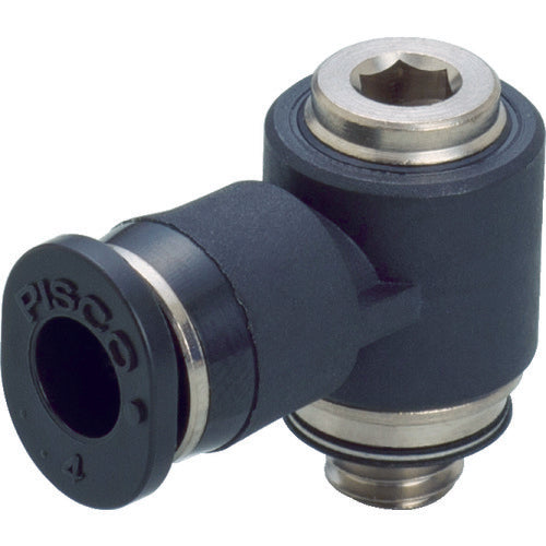 PISCO Tube Fitting Mini Type Hexagonal Socket Universal Elbow Tube 3 Connection Size M5 x 0.8 POL3-M5M 1 pc