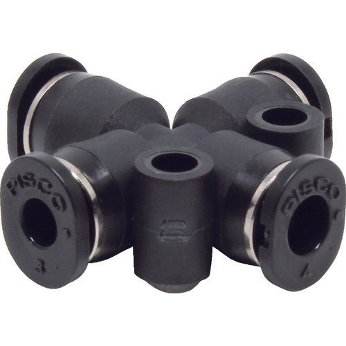 PISCO チューブフィッティングミニタイプ クロスB 4×3 PZB4-3M 1 個