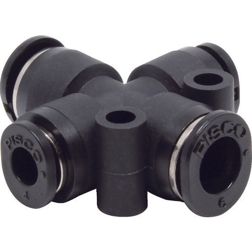 PISCO チューブフィッティングミニタイプ クロスB 6×4 PZB6-4M 1 個