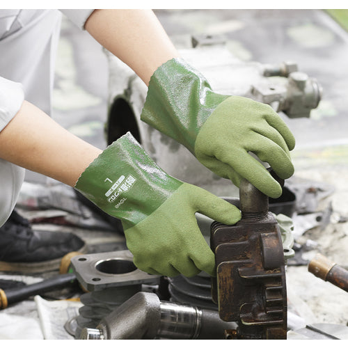 Towaron bulk purchase Nitrile rubber gloves Oil-resistant Towaron Hard M (10 pairs) 965-M 1 bag