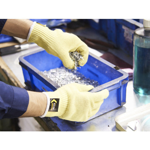 Towaron bulk purchase cut-resistant gloves Kevlar K-10G thin gloves S (10 pairs) K-10G-S 1 bag