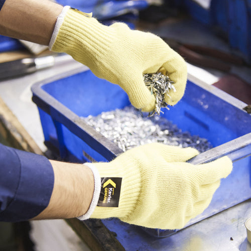 Towaron bulk purchase cut-resistant gloves Kevlar K-10G thin anti-slip L (10 pairs) K-10GS-L 1 bag