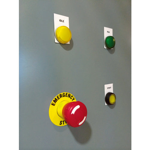 PANDUIT Emergency Stop Button Label (25 pieces) C235A8-30-ES 1 bag