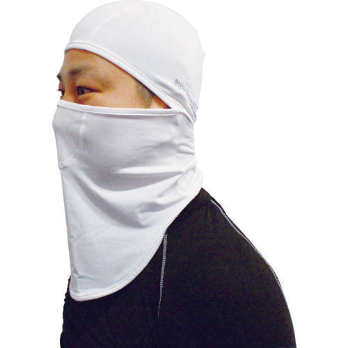 おたふく 【今季在庫限り】冷感・消臭 パワーストレッチフルフェイスマスク ホワイト JW-614-WH 1 枚