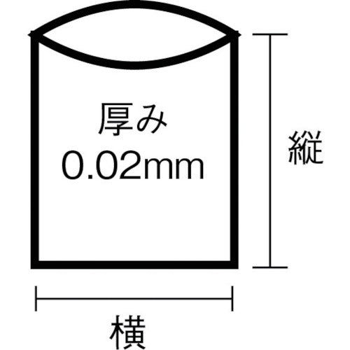 サニパック LT08スタンダードポリ袋8号(0.02)透明100枚 LT08 1 袋