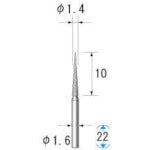 나카니시 전착 다이아몬드 바 (1Pk(봉투)=5개입) 칼날 직경 1.4mm 11075 1 PK