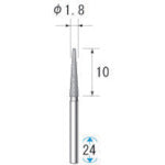 Nakanishi Electroplated Diamond Bur (1Pk (bag) = 5 pieces) Blade diameter 1.8mm 11123 1 PK