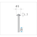 나카니시 전착 다이아몬드 바 (1Pk(봉투)=5개입) 칼날 직경 5mm 11156 1 PK