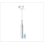 나카니시 전착 다이아몬드 바 입도 #130 구 날 직경 1.2mm 날 길이 1.2mm 11205 1개