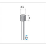 ナカニシ 電着CBNバー#140 刃径6×50L 12165 1 本