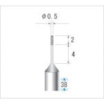 ナカニシ 超硬軸CBNバー 刃径0.5mm 12253 1 本