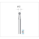 Nakanishi Electroplated Diamond Bur, Blade Diameter 3mm, 12317, 1 piece