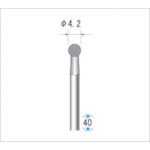 Nakanishi Electroplated Diamond Bur, Blade Diameter 4.2mm, 12318, 1 piece