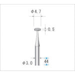Nakanishi Electroplated Diamond Bur, Blade Diameter 4.7mm, 12355, 1 piece