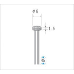 나카니시 전착 CBN 바 평 #140 칼날 직경 6×45L 12360 1개