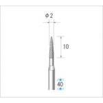 Nakanishi Electroplated Diamond Bur, Blade Diameter 2mm, 12453, 1 piece