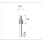 Nakanishi Electroplated Diamond Bur, Blade Diameter 5mm, 12458, 1 piece