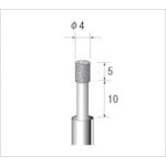 나카니시 전착 CBN 바 원통 #140 날 직경 4×50L 13102 1개
