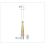 나카니시 티타늄 코트 초경 커터 구(싱글 컷) 날 직경 2.1mm 날 길이 2.1mm 21291 1개