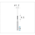 ナカニシ 超硬カッター (1Pk(袋)=5本入) 刃径1.2mm 22033 1 PK