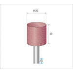 ナカニシ パワーポリッシャー(1Pk(袋)=10本)粒度80 レッド外径20mm 47521 1 PK