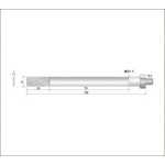 Nakanishi Electroplated Diamond File (Total Length 105mm, Blade Length 20mm, Blade Width 8mm) 60236 1 piece