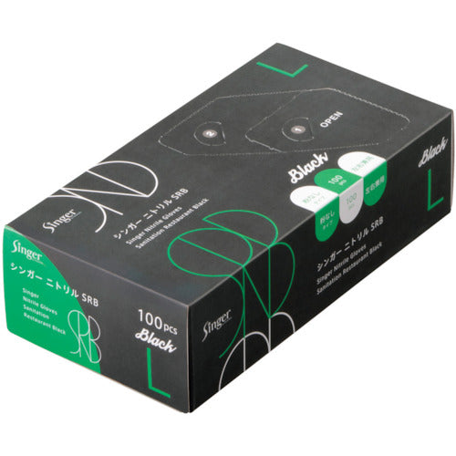 Singer Singer Nitrile Gloves SRB 100 pieces L NBR035BPFKBL 1 box