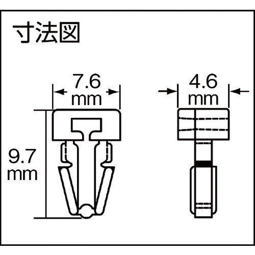 PANDUIT 압입형 고정구 내츄럴(100개입) PM2H25-C 1봉