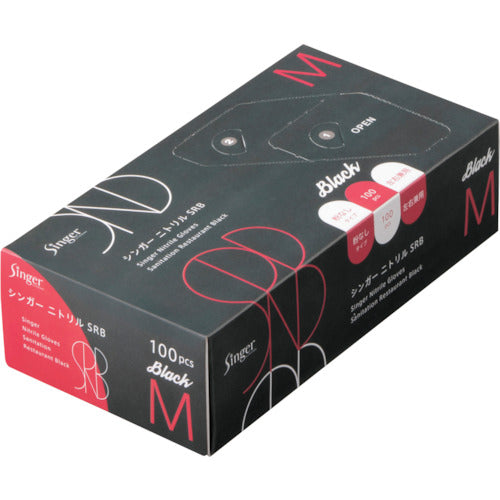 Singer Singer Nitrile Gloves SRB 100 pieces M NBR035BPFKBM 1 box