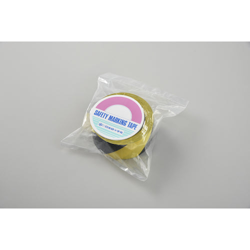 Green Cross Cleanroom Line Tape Yellow/Black 50mm width x 33m PET+PVC 259046 1 roll