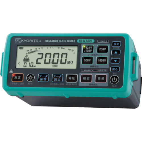 KYORITSU 6023 Digital insulation and earth resistance meter (with memory function) KEW6023 1 unit