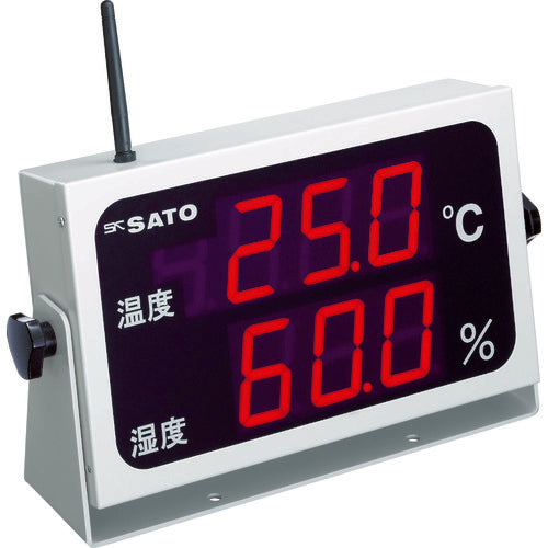 佐藤 コードレス温湿度表示器(8102−00) SK-M350R-TRH 1 個