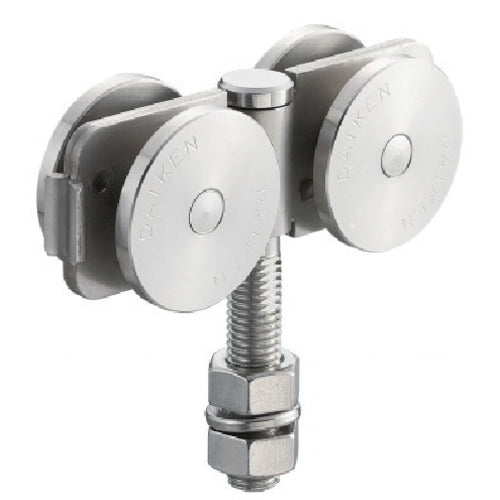DAIKEN No. 2 Stainless Steel Door Hanger Bearing Double Wheel Flexible Type 2S-4WH-BN 1 pc