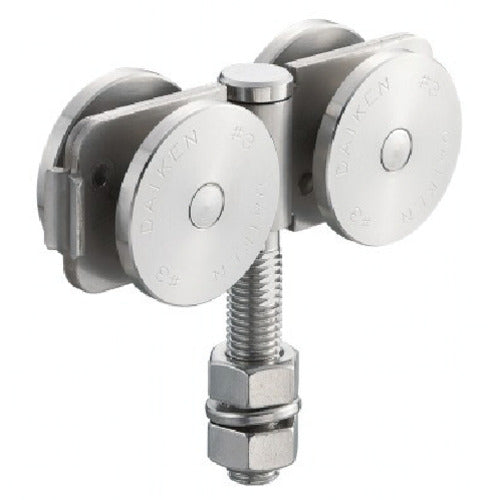 DAIKEN No. 3 Stainless Steel Door Hanger Bearing Double Wheel Flexible Type 3S-4WH-BN 1 pc
