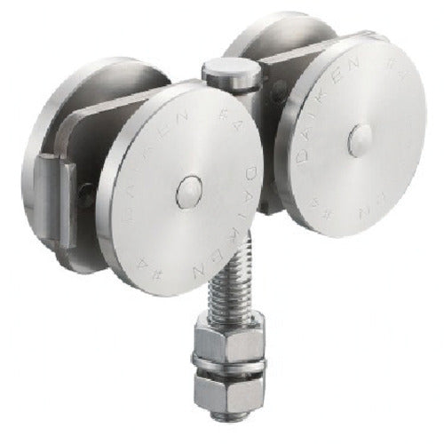 DAIKEN No. 4 Stainless Steel Door Hanger Bearing Double Wheel Flexible Type 4S-4WH-BN 1 pc