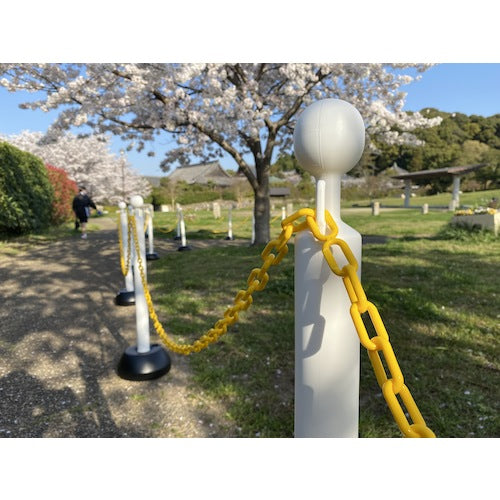 밀기론 컷시에 쓰레기가 없는 환경 배려형 플라스틱 체인 제로 제로 체인 옐로우 Φ6mm×50m SF-82-Y SF-82Y 1권