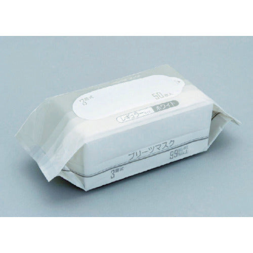 Teijin 3-layer pleated mask (50 pieces) EH3-R182025W-ASU 1 PK