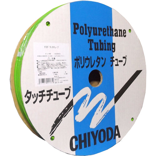 Chiyoda Polyurethane Tube TE Touch Tube 12mm/100m Light Green TE-12-100 LG 1 Roll