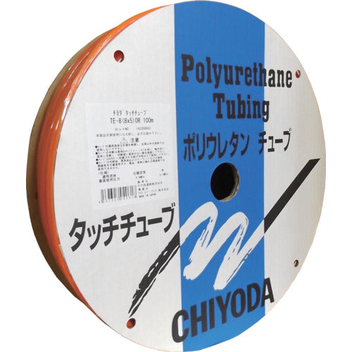 치요다 폴리우레탄 튜브 TE 터치 튜브 8mm/100m 오렌지 TE-8-100 OR 1권