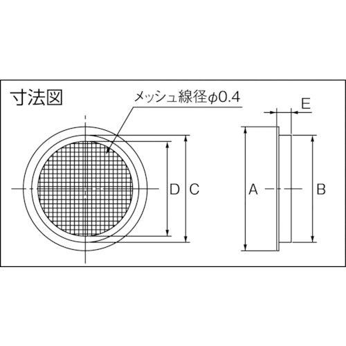 SUGATSUNE (210030166)SA−M60ステンレス鋼製空気孔 SA-M60 1 個