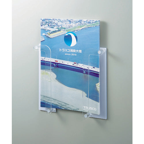 TRUSCO 마그넷 브로셔 홀더 2개 세트 A4 세로 MPH-2S 1조