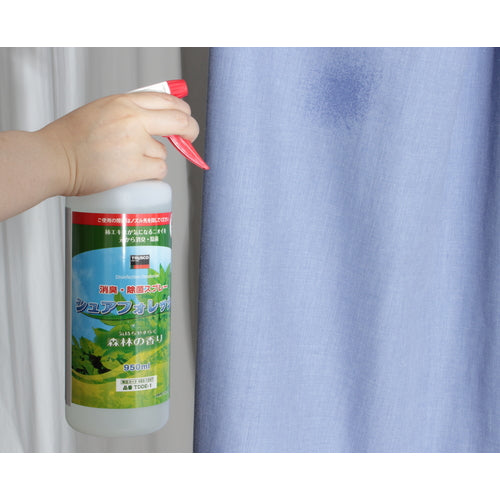 TRUSCO 除菌・消臭剤シュアフォレッシュ スプレータイプ 950ML TDDE-1 1 本